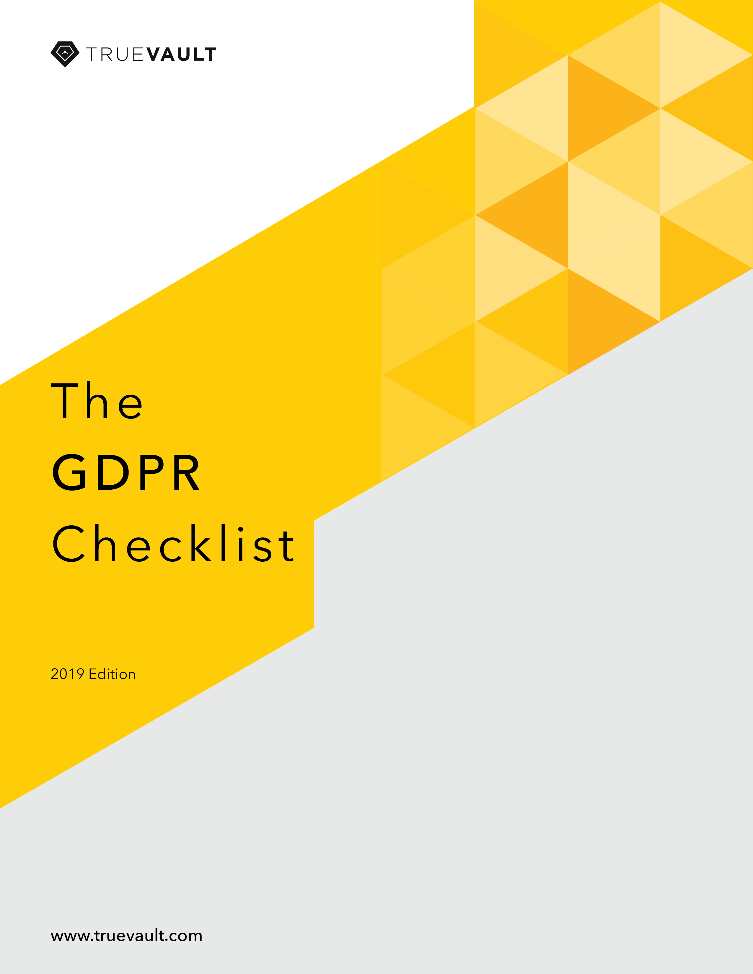 TrueVault GDPR Checklist (cover)